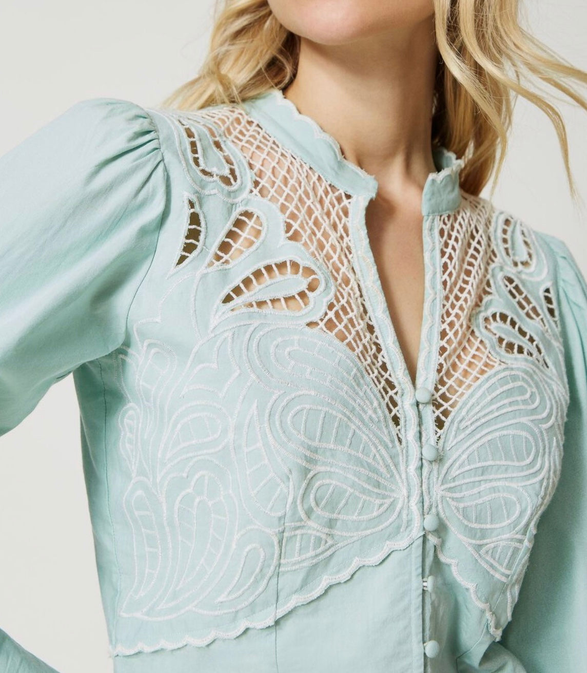 Twin-Set Shirt with broderie anglaise