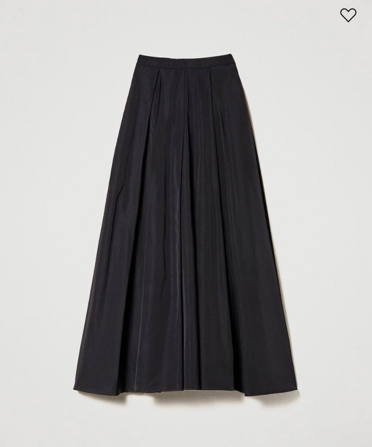 Long taffeta skirt