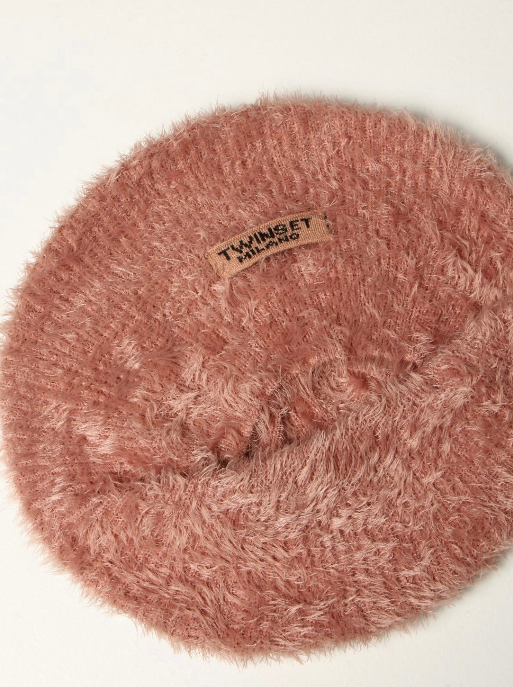 TWINSET BASQUE HAT WITH LOGO PINK