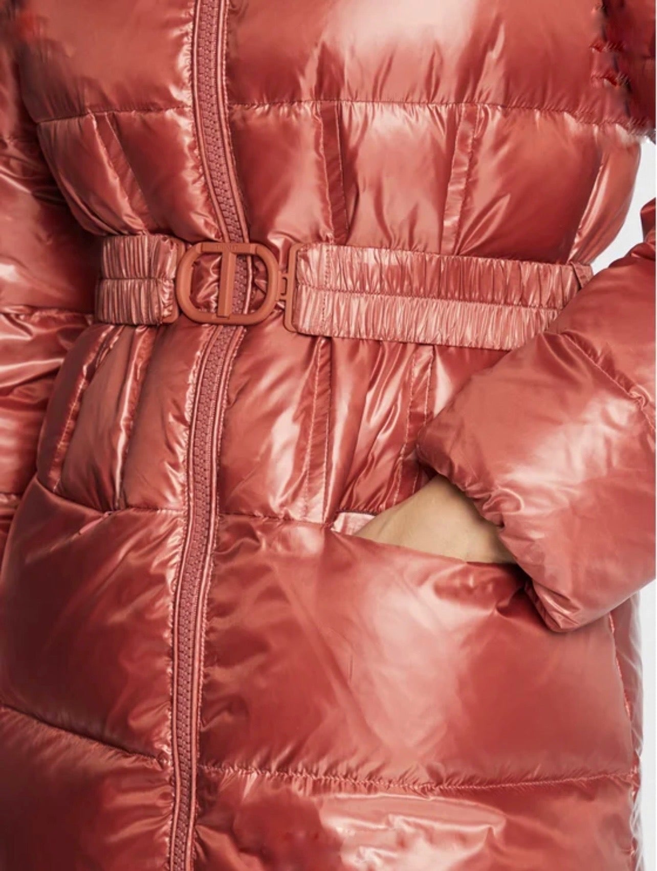 Jacket with fur collar