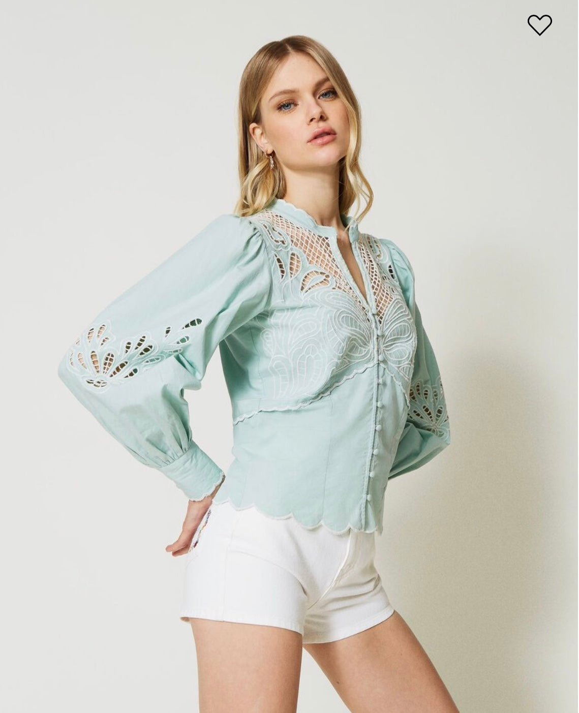 Twin-Set Shirt with broderie anglaise