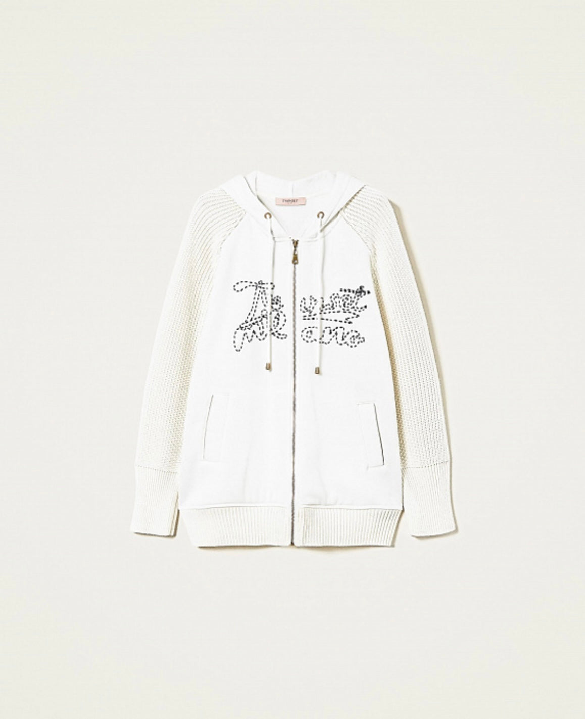 Combined zip sweatshirt