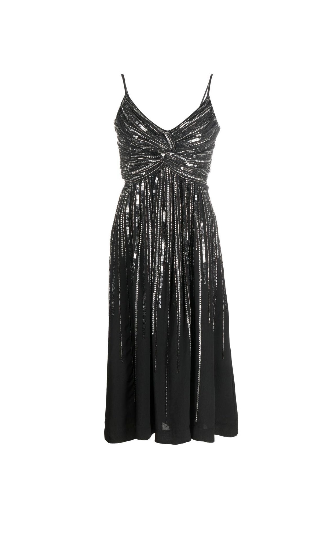 sequin-embellished midi dress