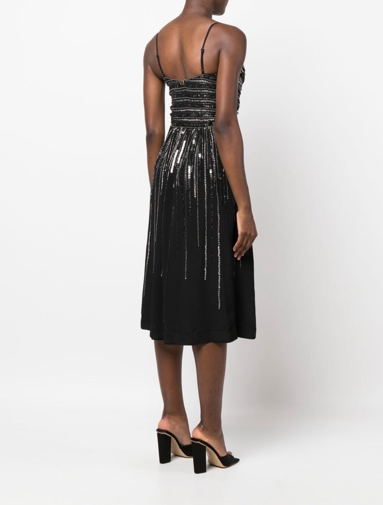 sequin-embellished midi dress