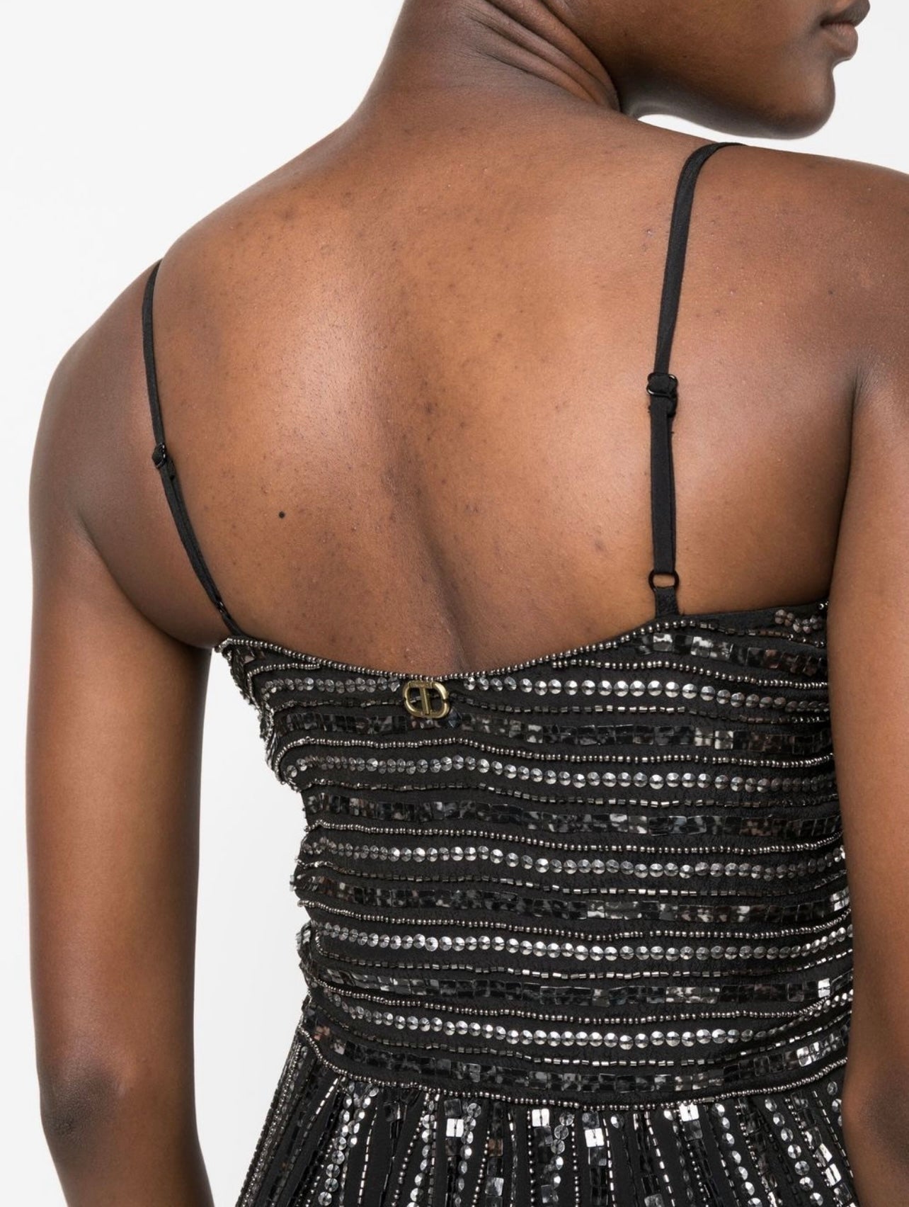 sequin-embellished midi dress