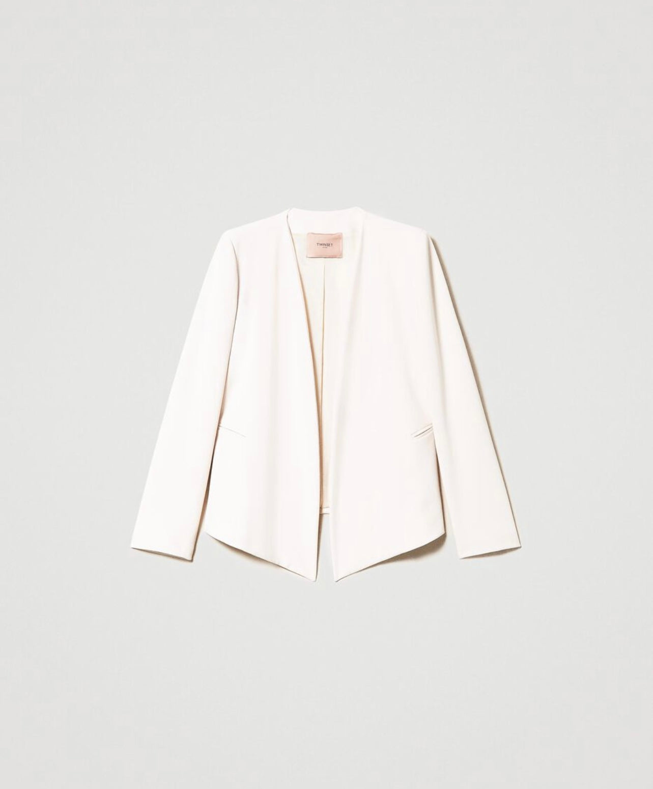 Crêpe cady open blazer