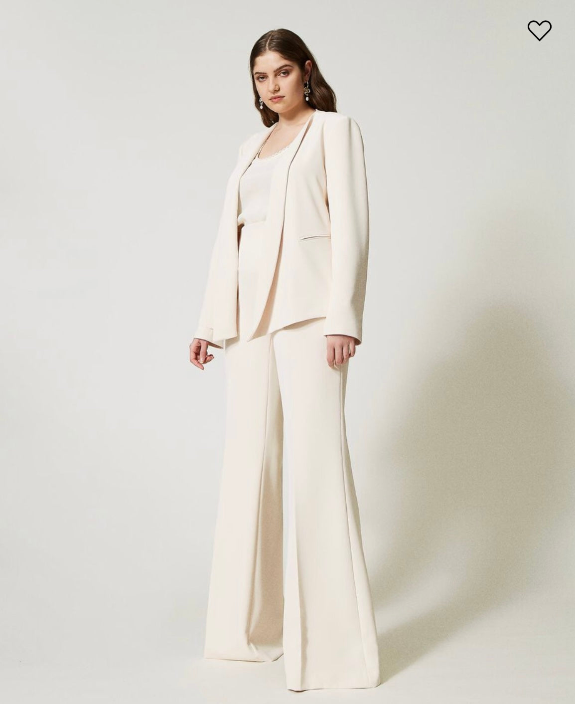 Crêpe cady open blazer