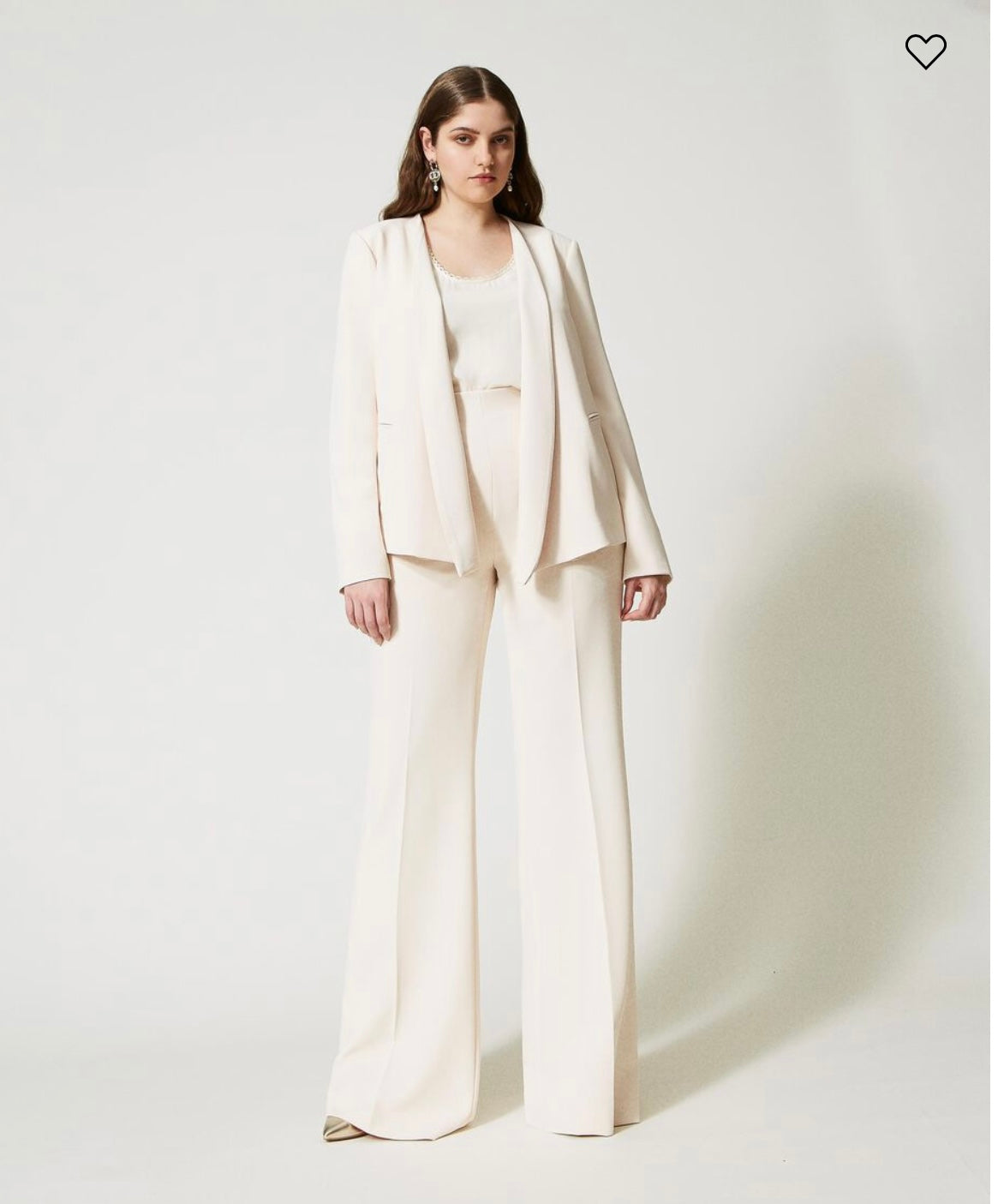Crêpe cady open blazer