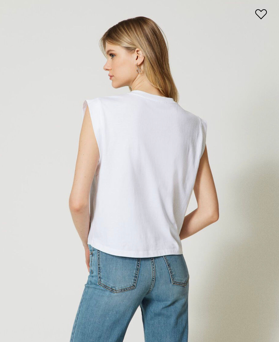 T-shirt with floral Oval T logo