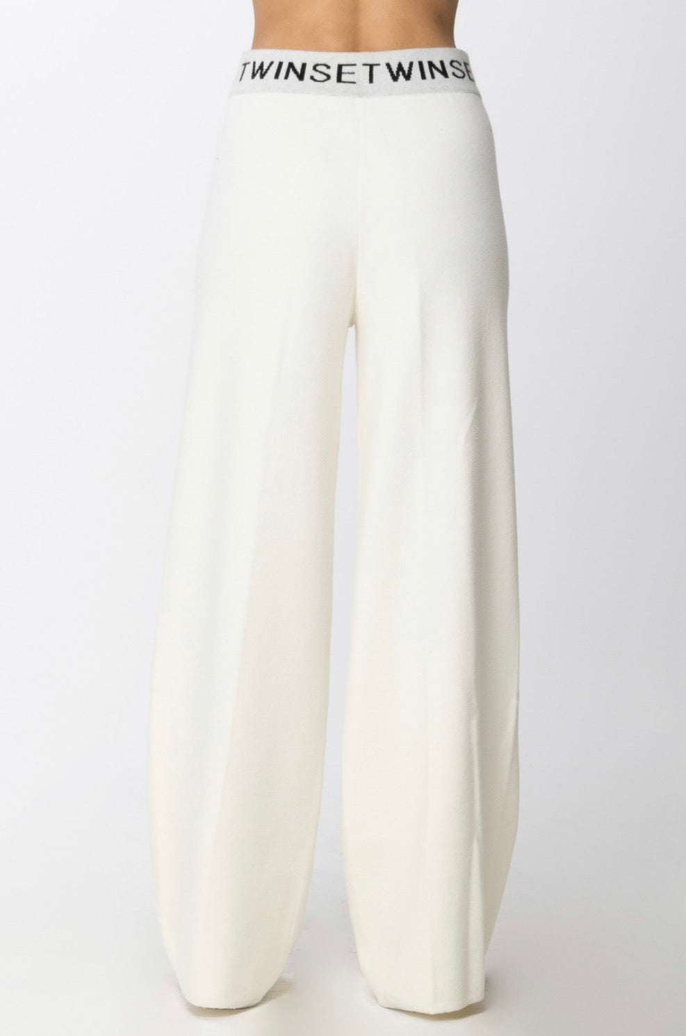 logo-waistband wide-leg track pants