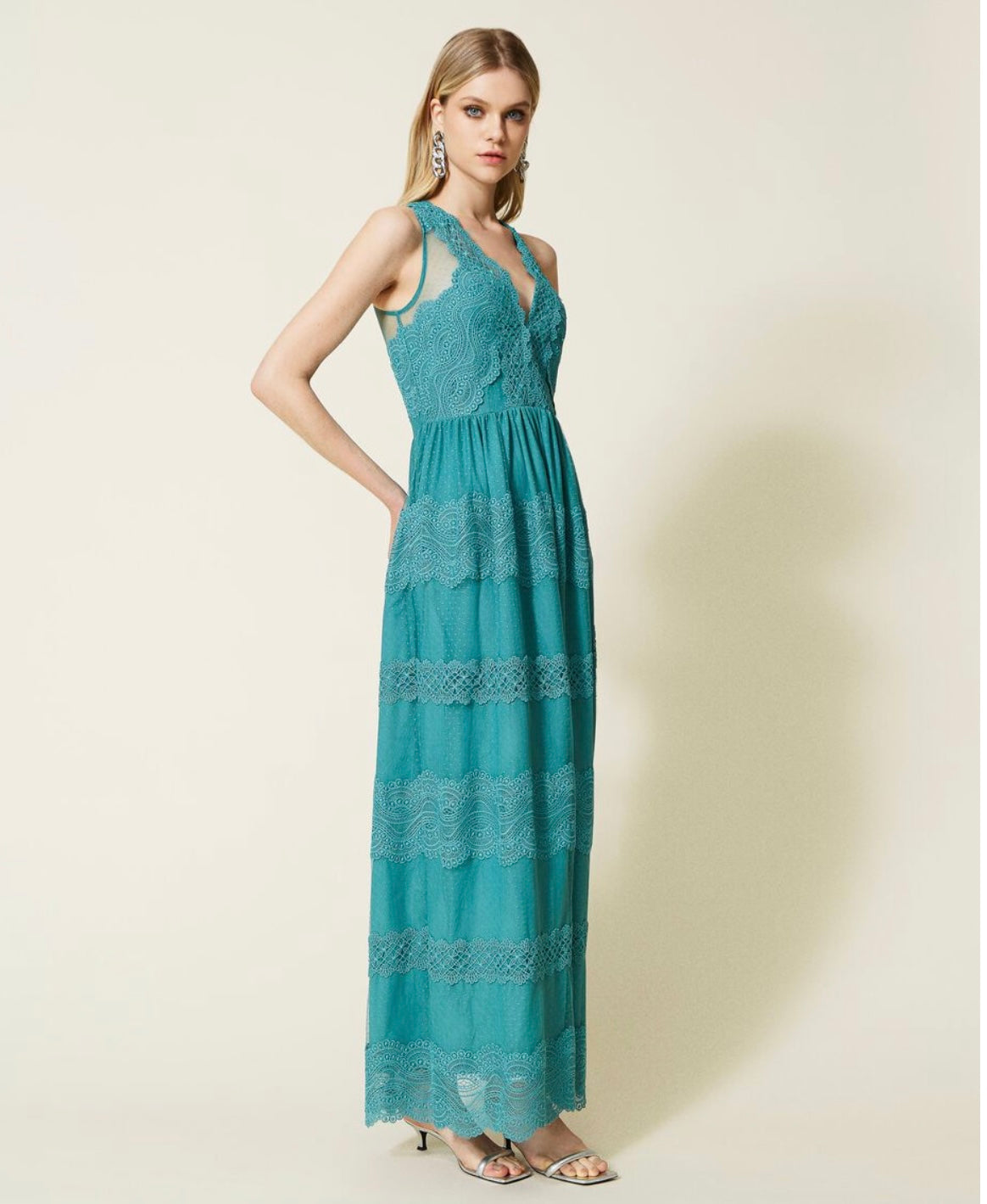 Full-length tulle and lace gown Add to Wishlist