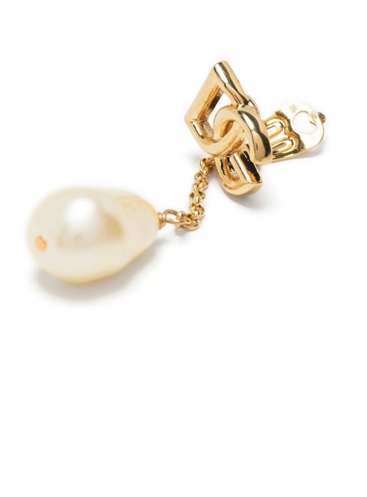 Dolce & Gabbana logo drop earrings